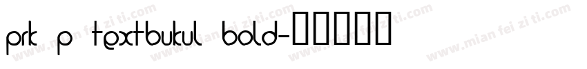 PRK P TextBukul Bold字体转换
